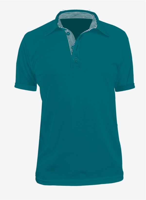 Camiseta Polo Manga Corta en Tela Lacoste para Hombre y Mujer Color Verde Jade con Perilla de Rayas