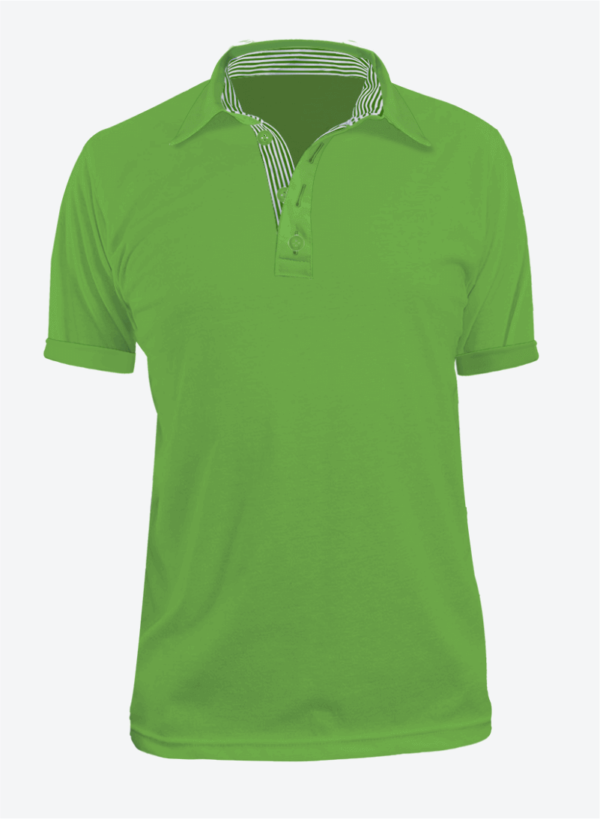 Camiseta Polo Manga Corta en Tela Lacoste para Hombre y Mujer Color Verde Limón con Perilla de Rayas